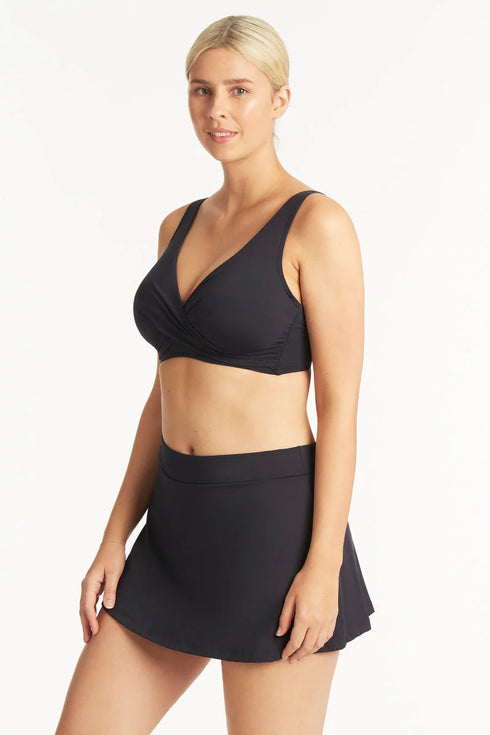 Sea Level Essentials Cross Front Bra Top